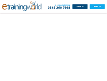 Tablet Screenshot of e-trainingworld.com